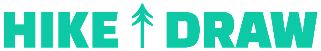 Hike and Draw Logo-Green