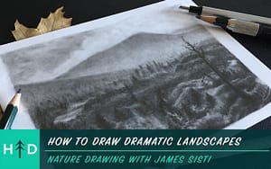 how to draw dramatic landscapes
