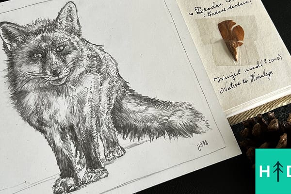how to draw a red fox