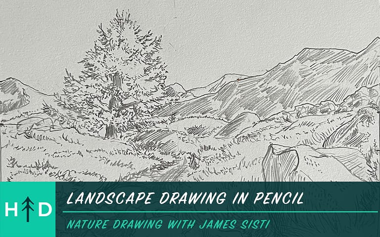 How to Draw a Beautiful Landscape in Pencil